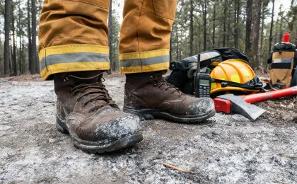 Wildland firefighter boots