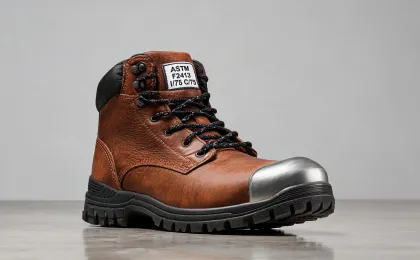 Safety toe work boots